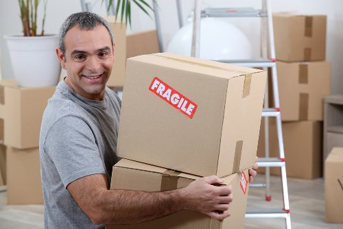 Flat removals team helping with a Twickenham apartment move