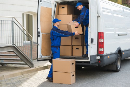 House removal team helping with a move in Twickenham