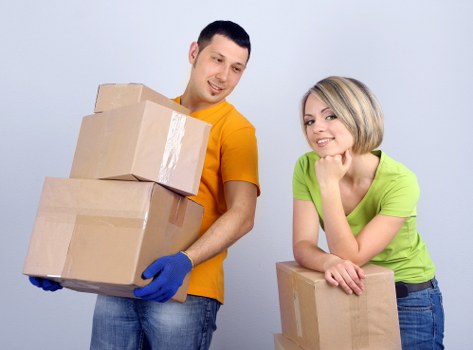 Packing and loading household items for a Twickenham relocation