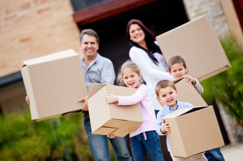 Secure storage space suitable for furniture and boxes