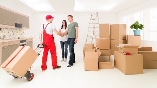 Careful furniture handling during a house move in Twickenham