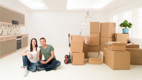 Office furniture and IT items being moved to a new workspace